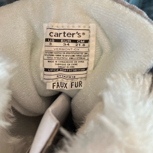Carter's Gray and Pink Winter Boots - Picture 4 of 5